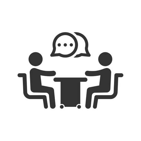 Business discussion iconのイラスト素材