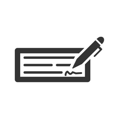 Write a check iconのイラスト素材