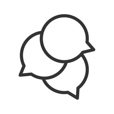 Communication discussion iconのイラスト素材