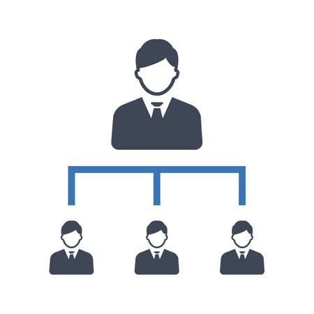 Beautifully designed business hierarchy iconのイラスト素材