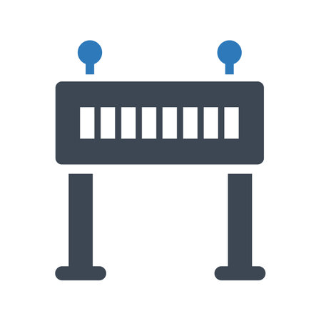 Traffic barrier iconのイラスト素材