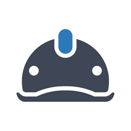 Construction helmet iconのイラスト素材