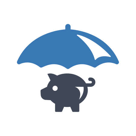 Piggybank insurance iconのイラスト素材