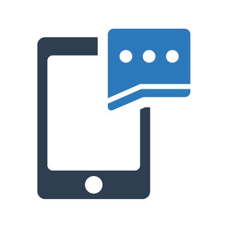 Mobile message iconのイラスト素材