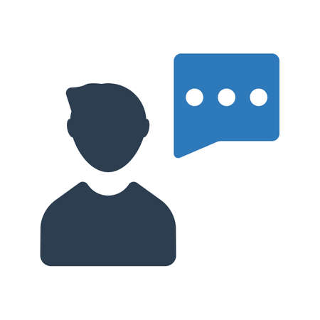 Customer feedback support iconのイラスト素材