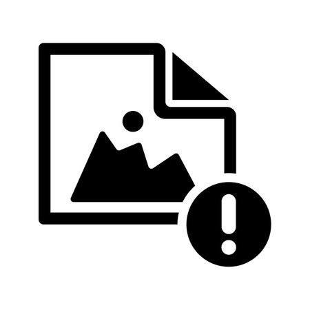 Error image icon (vector graphics)のイラスト素材