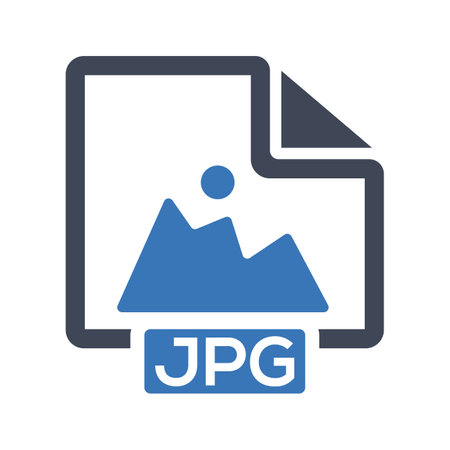 Jpg image icon (vector graphics)のイラスト素材