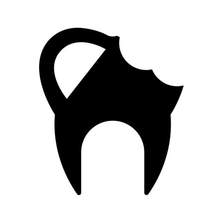 Teeth damage iconのイラスト素材