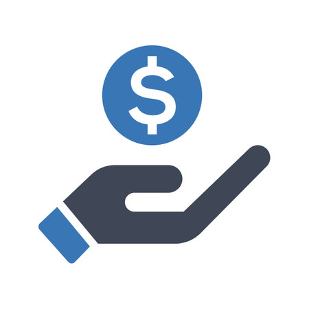 Money donation iconのイラスト素材