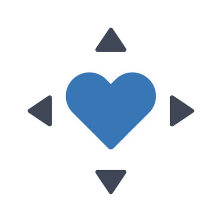 Charity donation direction iconのイラスト素材