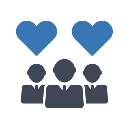 Crowdfunding charity iconのイラスト素材