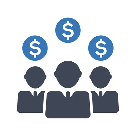 Charity investors iconのイラスト素材