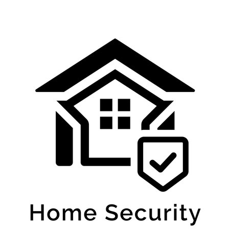 Home security iconのイラスト素材