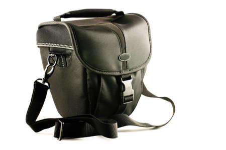 black holster type camera bagの写真素材