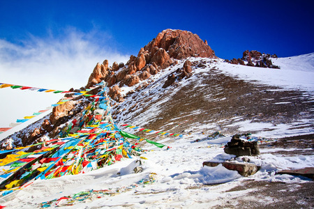 Snow Mountainの写真素材