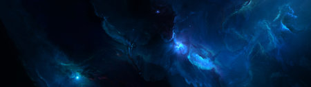 Abstract blue background with space for text. 3d rendering, 3d illustration.