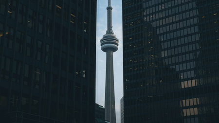 CN Tower in Toronto, Ontario, Canada.の写真素材