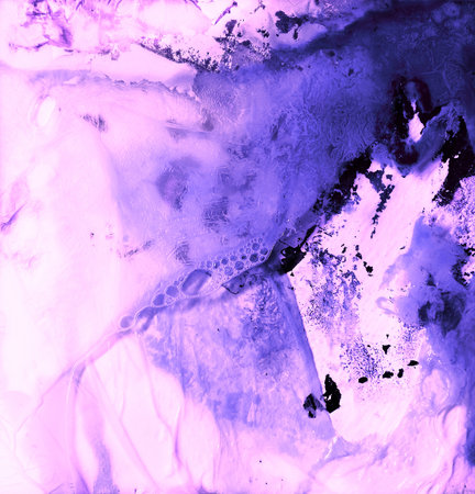 abstract watercolor background with spots and splashes of different colorsの写真素材