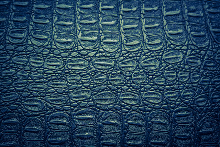 Crocodile leather texture or background for design with copy space for text or image.の写真素材