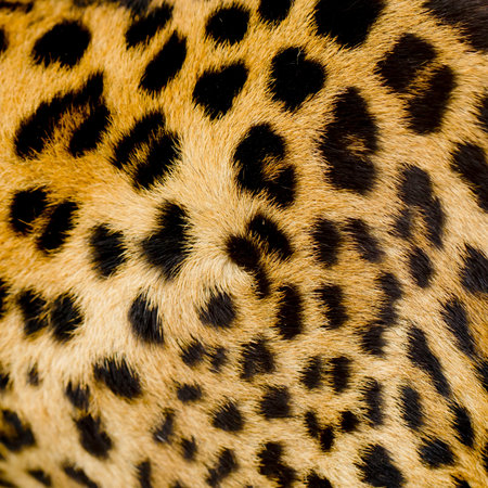 Leopard fur texture background. Close up of leopard skin.の写真素材