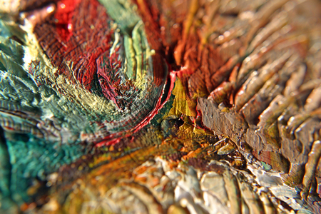 macro texture of oil paintの写真素材