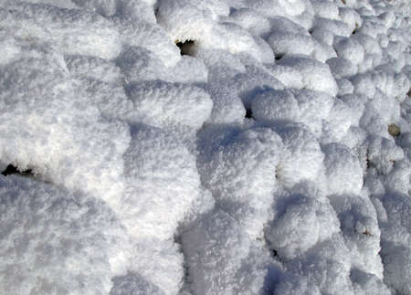 Macro texture of snow crystals