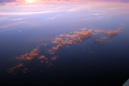 summer landscape beautiful sunset over the river