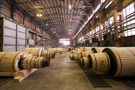 Ekaterinburg, Russia - 01 February 2013: a sightseeing tour of the factory heavy engineering "Uralmash", interior shops, February 1, 2013のeditorial素材