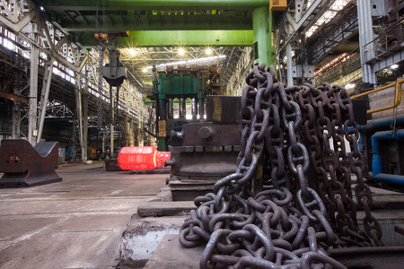 Ekaterinburg, Russia - 01 February 2013: a sightseeing tour of the factory heavy engineering "Uralmash", interior shops, February 1, 2013のeditorial素材