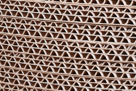 Macro texture of cardboard in the sectional of the folded in several layersの写真素材