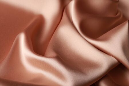 macro texture of satin fabric cream color studioの写真素材