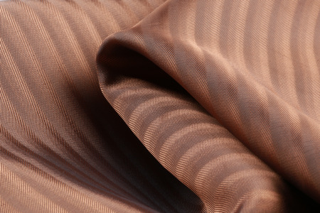 macro texture of brown striped fabric studioの写真素材