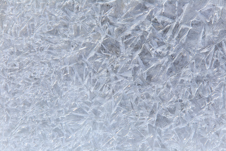 macro bizarre texture of ice and snow