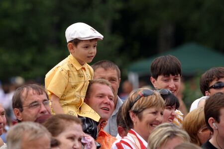 Naberezhnye Chelny, Russia - 06 June 2006:horse racing at the Hippodrome of Naberezhnye Chelny sunny summer dayのeditorial素材