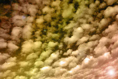 landscape beautiful cumulus clouds against a blue sky on a sunny day 