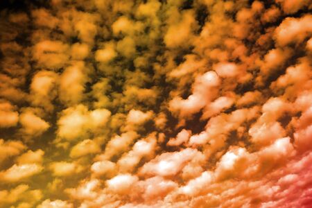 landscape beautiful cumulus clouds against a blue sky on a sunny day