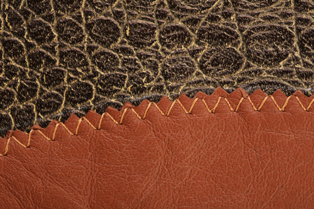 macro texture fragment brown leather studioの写真素材