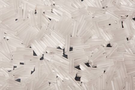 macro texture of white beads studio