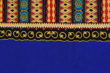 macro texture fragment of cloth with a pattern in the style of embroidery