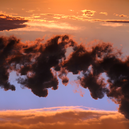 Sunset , sunrise with clouds, light rays and other atmospheric effect
