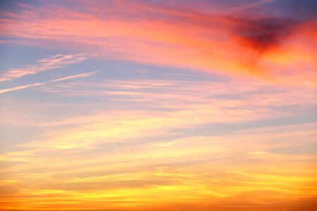 Very beautiful clouds and a ray of lightの写真素材