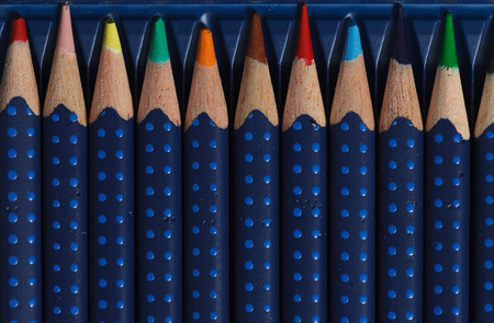 background series: strepped texture of ordinary pencilsの写真素材