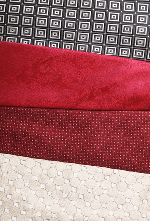 collection of neck ties close up