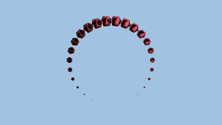 beads in circle Logo art design  giving beautiful Abstract Illustrationの写真素材