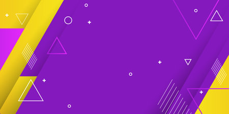 Purple and yellow background. Color gradient backgrounds, abstract geometric triangle patterns,...