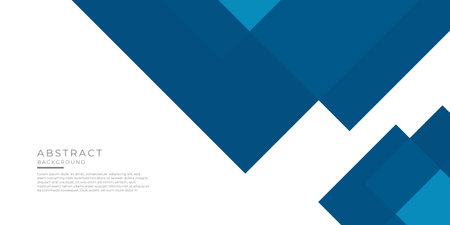 Abstract blue triangle square shape with futuristic concept backgroundのイラスト素材