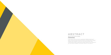 Template presentation design and page layout design for brochure, book, magazine, annual report and company profile, yellow and grey graphic elements designのイラスト素材