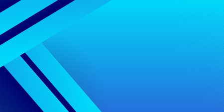 High contrast light and dark blue glossy stripes. Abstract tech graphic banner design. Vector corporate backgroundのイラスト素材