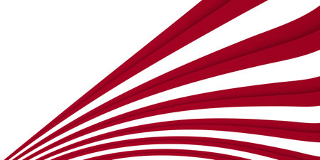 Red abstract background vector, modern corporate concept. Abstract wavy red backgroundのイラスト素材