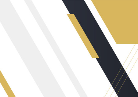 Modern simple black and gold abstract background. Suitable for business card, presentation, flyer, brochure, print, and certificate template.のイラスト素材